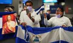 Political prisoners from Nicaragua arrive near Dulles International Airport in Virginia<br>Activists await the arrival of some of the more than 200 political prisoners from Nicaragua at Dulles International Airport in Virginia outside Washington, U.S., after being released and flown to the United States February 9, 2023. REUTERS/Kevin Lamarque