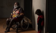 Djingili elder Samuel Sandy with his great grandson Henry.