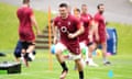 Tom Curry in training with England