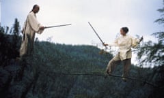 Quality: 2nd Generation. Film Title: Crouching Tiger, Hidden Dragon. (Wo Hu Cang Long), 2000 directed by Ang Lee Picture: CHOW YUN-FAT as Li Mu Bai and ZHANG ZIYI as Jen. Ang Lee's CROUCHING TIGER, HIDDEN DRAGON will be released in the UK on January 5, 2001 through Columbia TriStar Films (UK). Copyright: © 1999 /2000 Columbia Pictures Inc. All rights reserved. Permission granted for reproduction in newspapers and other periodicals only. Use of this image in book, retrospectives or biographies, or in connection with the sale of advertising or posters or any other products or service, or in any manner not expressly permitted herein, is prohibited except with written permission of Columbia Pictures Inc. For further information: please contact Annabel Hutton on 020 7292 9005/ annabel@mcdonaldrutter.com or call the Columbia TriStar press office on 020 7533 1111.