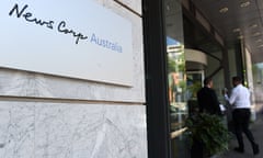 The News Corp Australia office in Sydney