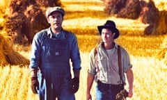 John Malkovich and Gary Sinise as Lennie and George in the 1992 film adaptation of Of Mice and Men.