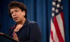 Loretta Lynch<br>Attorney General Loretta Lynch responds to a question during a news conference at the Justice Department in Washington, Thursday, Sept. 22, 2016, on the situation in Charlotte, N.C. following the death of Keith Lamont Scott. (AP Photo/Andrew Harnik)