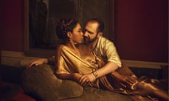 Sophie Okonedo and Ralph Fiennes in Antony and Cleopatra, staged at the National Theatre in 2018