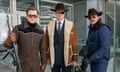 Taron Egerton, Colin Firth and Pedro Pascal in Kingsman: the Golden Circle.