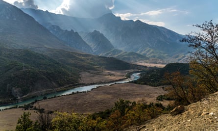 river Vjosa landscape