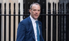 The justice secretary, Dominic Raab