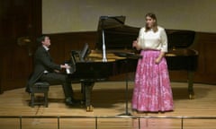 The sellout audience was rapt … Lise Davidsen and James Baillieu at Wigmore Hall. 