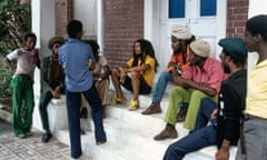 Bob Marley at home in Kingston, Jamaica, in 1970.