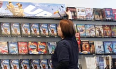 Inside a Blockbuster store