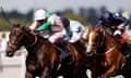 Khaadem, ridden by Oisin Murphy, in action on his way to winning the  Queen Elizabeth II Jubilee Stakes