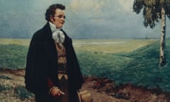 Austria, Vienna, Portrait of Franz Peter Schubert in Viennese Countryside<br>UNSPECIFIED - CIRCA 1986: Austria - 19th century. Portrait of Franz Peter Schubert (Vienna, 1797-1828) in the Viennese Countryside. (Photo By DEA / A. DAGLI ORTI/De Agostini/Getty Images)