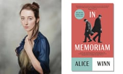 Alice Winn and her novel In Memoriam, which has won the Waterstones 2023 debut fiction prize.