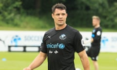Soccer Aid for UNICEF Media Access<br>NEW MALDEN, ENGLAND - JUNE 07:  Dan Carter of the Rest of the World takes part in training during a Soccer Aid for UNICEF media session at Fulham FC training ground on June 7, 2018 in New Malden, England.  (Photo by Andrew Redington/Getty Images)