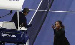 Serena Williams and Carlos Ramos