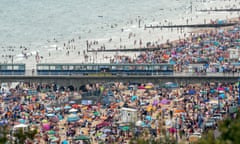 Busy Bournemouth beach