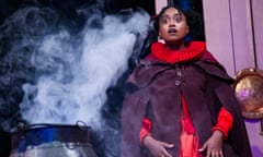 Rosemarie Akwafo (Nona) in Rough Magic at the Sam Wanamaker Playhouse. 