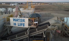 Protest at Adani construction site in Queensland in 2020: