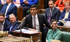 PMQs at the House of Commons in London<br>British Prime Minister Rishi Sunak speaks during the Prime Minister's Questions at the House of Commons in London, Britain, June 14, 2023. UK Parliament/Jessica Taylor/Handout via REUTERS THIS IMAGE HAS BEEN SUPPLIED BY A THIRD PARTY MANDATORY CREDIT. IMAGE MUST NOT BE ALTERED.