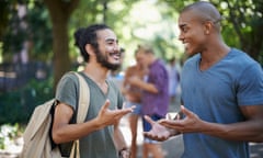 Students talking