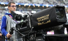TV camera at the World Cup final