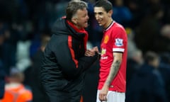 Ángel Di María and Louis van Gaal