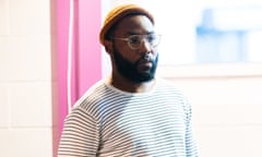 Gbolahan Obisesan in rehearsals for The Last King of Scotland at Sheffield Theatres in 2019.