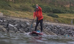 Brendon Prince on his paddleboard