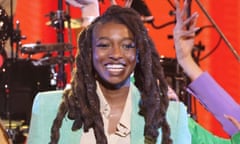 Little Simz performing at the Brit awards, February 2022.