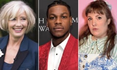 Emma Thompson, John Boyega and Lena Dunham.