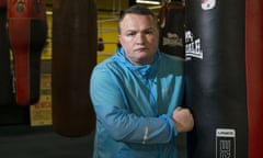 Bradley Welsh in his boxing gym, Edinburgh, 2015.