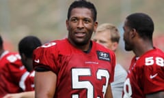 Clark Haggans, pictured during his time with the Arizona Cardinals, played for 13 years in the NFL