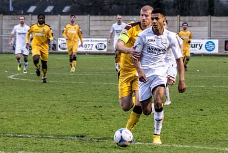 Ollie Watkins playing for Weston-super-Mare in 2015