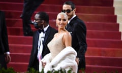 Kim Kardashian and Pete Davidson attend the 2022 Met Gala.