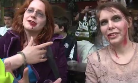 Police arrest 'zombie' protesters at 2011 royal wedding – archive video