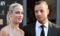 Reeva Steenkamp and Oscar Pistorius in November 2012.