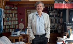 Writer David Hare in his studio in Hampstead, London.