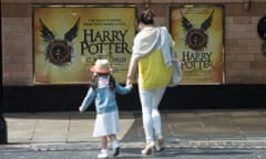 Harry Potter posters outside the Palace theatre in London