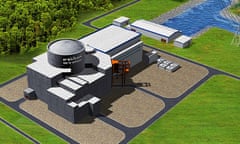 Artist’s impression issued of the planned nuclear power station at Bradwell, Essex
