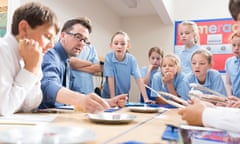 Children in a science lesson