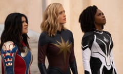 On another planet: Iman Vellani, Brie Larson and Teyonah Parris in The Marvels.