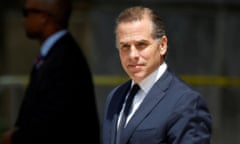 Hunter Biden departs federal court in Wilmington, Delaware, on 26 July. 