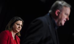 Labor candidate for Eden-Monaro Kristy McBain with Anthony Albanese at the ALP byelection function in Merimbula