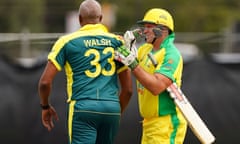 Matthew Hayden and Courtney Walsh