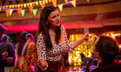 Still standing ... Aisling Bea as Áine.