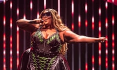Lizzo performing in Perth for the first Australian show on her Special tour.