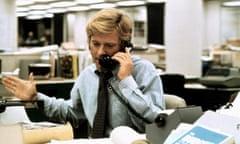 Robert Redford as Bob Woodward in All the President’s Men.