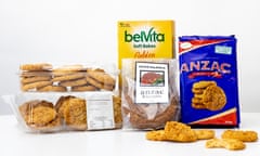 Anzac biscuit taste test - six different kinds of Anzac biscuit available from major grocery chains.