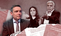 Composite: Lyle Shelton joins no campaign with Jacinta Nampijinpa Price and Warren Mundine. The Christians for equality 'why vote no' book is featured