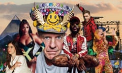 Version 3***
Glastonbury 2023 composite image showing (from left) Weyes Blood, Stefflon Don, Fatboy Slim, Thundercat, Jake Shears, and Becky Hill
